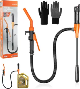 Portable Electric Fuel Pump | Flow Control Nozzle + Canister for Easy Gasoline Transfer