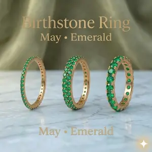 Birthstone Ring May Emerald Birthstone Ring May Emerald