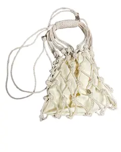 MACRAME BAG BONE WHITE