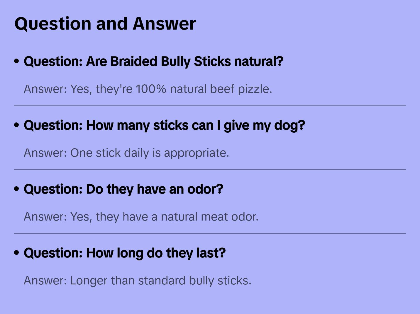 7" Braided Bully Sticks