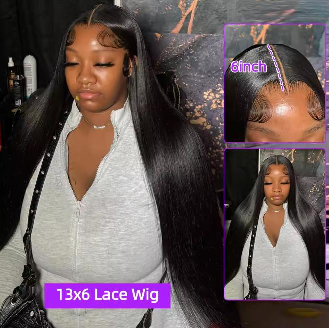 Bling Hair 180% Glueless Wigs Human Hair Ready To Wear Bone Straight Lace Front Wigs Human Hair 5x5 Pre Cut Hd Lace Closure Wigs For Women