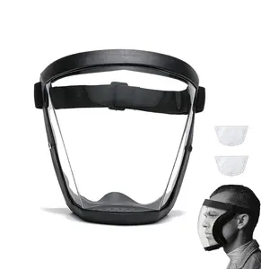 Full Face Shield, Anti-Fog HD Clear Visor with Adjustable Elastic Headband, Breathable Bottom Structure Reusable Protective Cover for Woodworking, Grinding, Yard Trimming, Kitchen Work and Daily Household Operations.father's day gifts