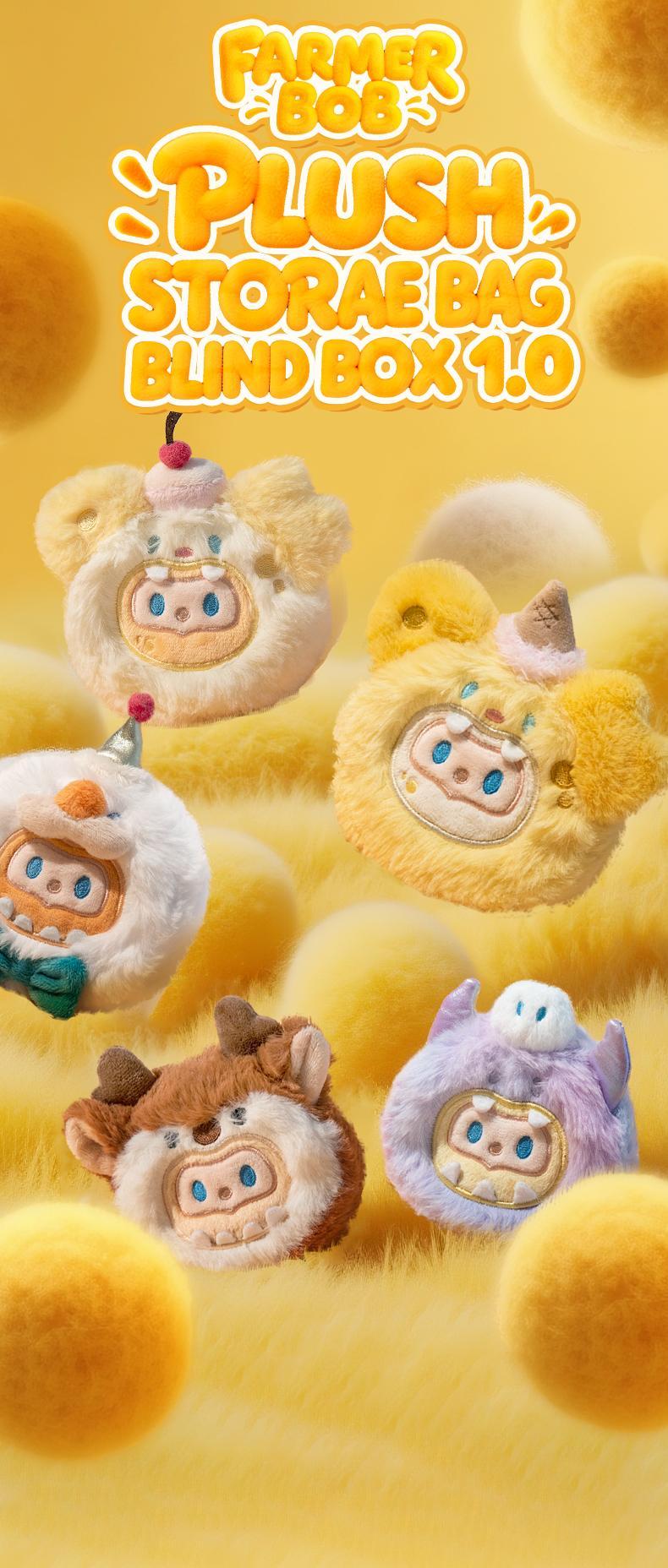 [FINDING UNICORN] 【Live Unboxing】FARMER BOB PLUSH STORAGE BAG BLIND BOX 1.0 Cute Figures Desktop Ornament Collectible Toys Birthday Gifts HP7CAU8NDM