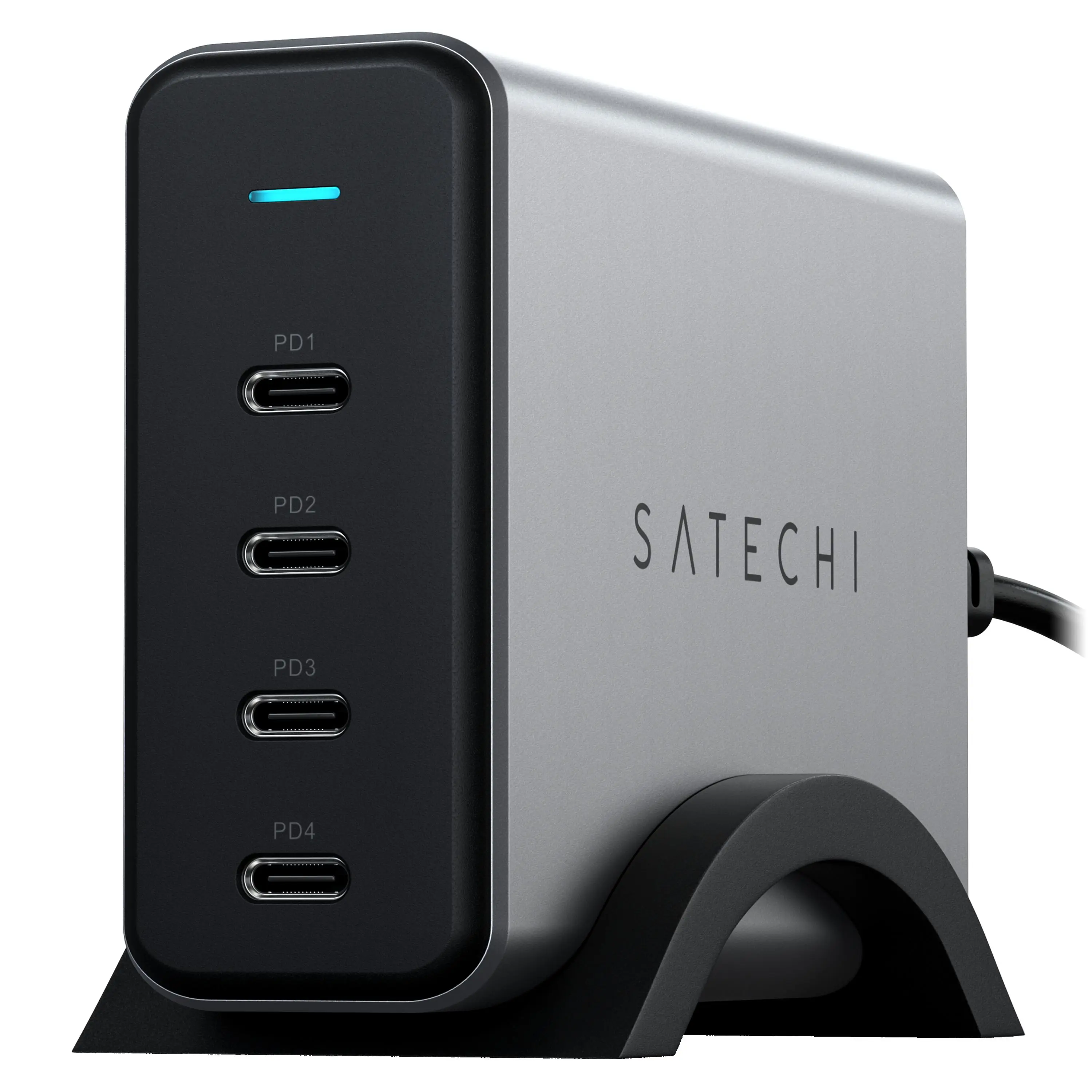 Satechi USB-C 4-Port Power Delivery GaN Charger 165W - Space Gray