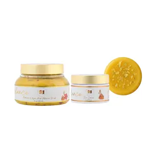 Radiance Turmeric Skin Trio: Scrub, Face Cream & Soap