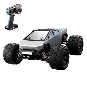 RC High Speed Pickup Truck 4WD 40km/h 2.4GHz Remote Control Off-Road Car with Brushless Motor, Battery, ESC, Lifted Wheels - Ready to Run
