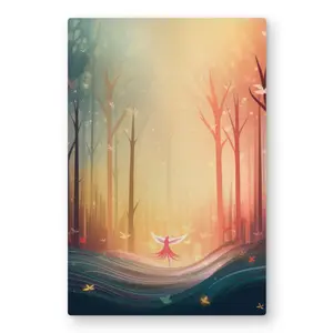MWW C1MP2030S1E7C6 20 x 30 in. Enchanted - Yellow Metal Print Wall Art for Stunning Home Decor