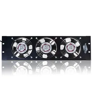 GRIFFIN Rackmount Cooling Fan | 3U Ultra-Quiet Triple Exhaust Fans, Keep Studio Audio Equipment Gear Cool | Rack Mount on Network IT System Server Rails | DJ PA AMP Temperature Control Panel Cabinet