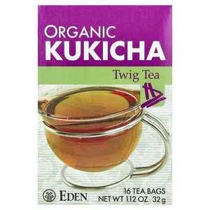 Eden Foods Organic Kukicha Twig Tea, 16 Tea Bags, 1.12 oz (32 g)