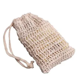 Marigold Glow Natural Soap Saver Bag – Exfoliating Sisal Pouch for Bar Soaps