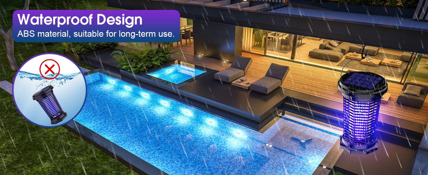 4500V Electric Insect Zapper, USB Rechargeable Solar Mosquito Killer Lamp with UV Light, for Home, Backyard, Garden, Camping Handy Cordless 4500V Electric Insect Zapper, USB Rechargeable Solar Mosquito Killer Lamp with UV Light, for Home, Backyard, Garden, Camping Handy Cordless