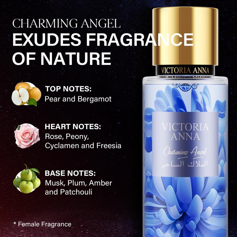 250ml 8.4fl.oz Hair & 4 flavors Body Fragrance Mist for Women - Long-Lasting Perfume, Large Capacity Perfect for Dating, Partiesand Gift Giving