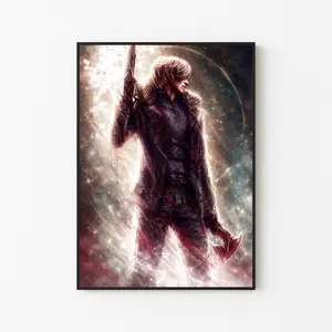 Premium Leon Kennedy Requiem Fine Art Print, Resident Evil 9 Exclusive Poster, Unframed Print Only, High End Survival Horror Wall Art, Gamer Decor