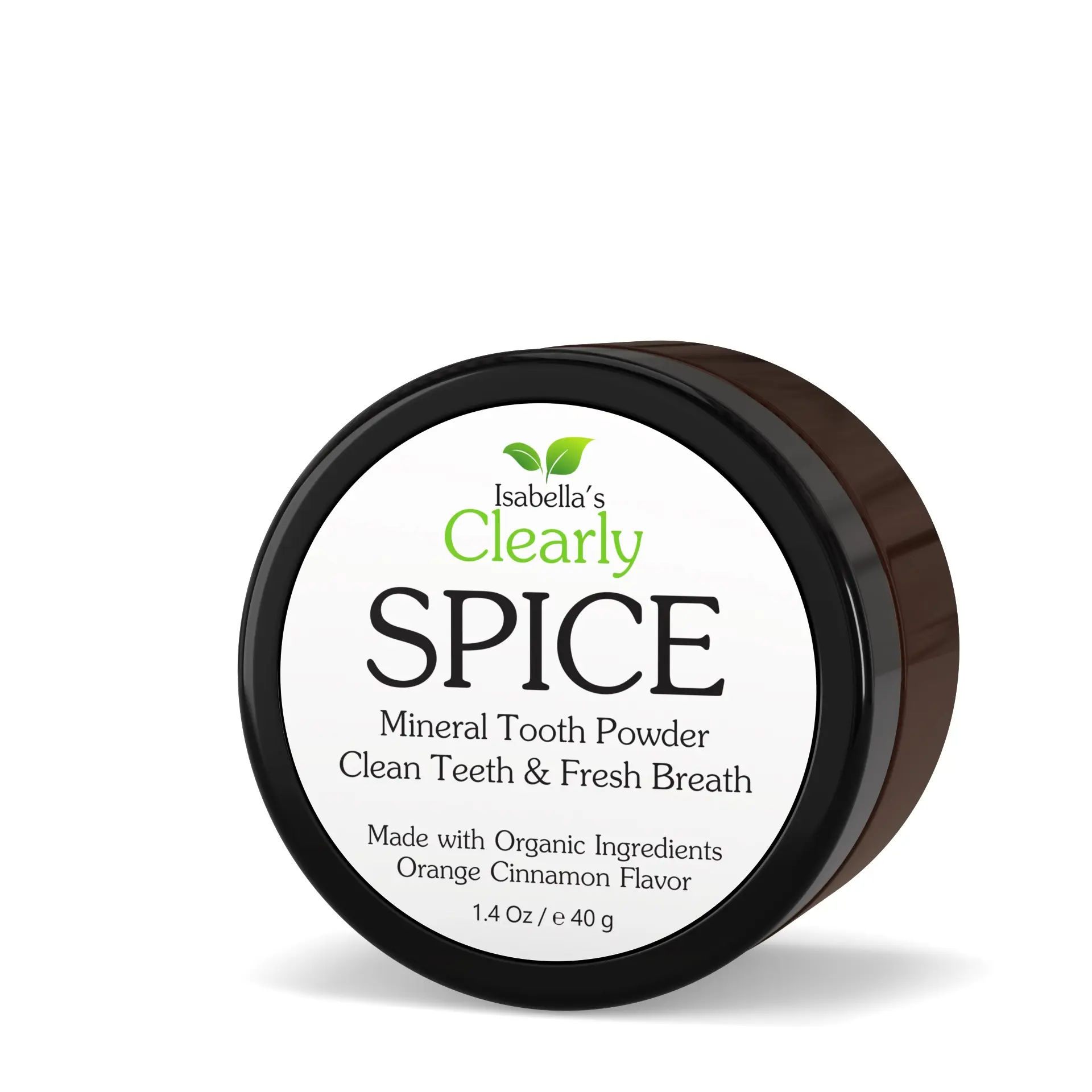 Tooth Powder for Fresh Breath & Whiter Looking Teeth | Natural Remineralizing Toothpaste Powder | Fluoride Free Oral Care | Clean Spice Flavor by Isabella's Clearly