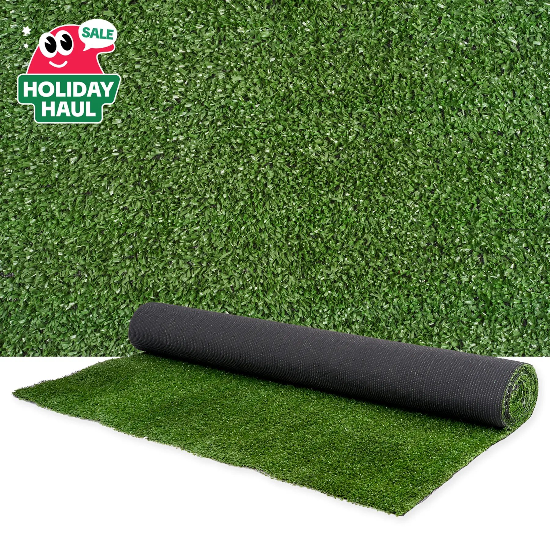 Artificial Grass Outdoor Indoor, 3 FT x 5 FT Faux Turf Lawn, 0.4" Artificial Grass Rug for Patio, Rug Synthetic Grass Mat with Drainage Holes