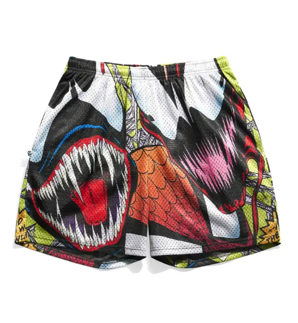 Anime Men's Shorts Workout Sport Knee Pants with Pockets Athletic Summer Shorts Basktetball Shorts