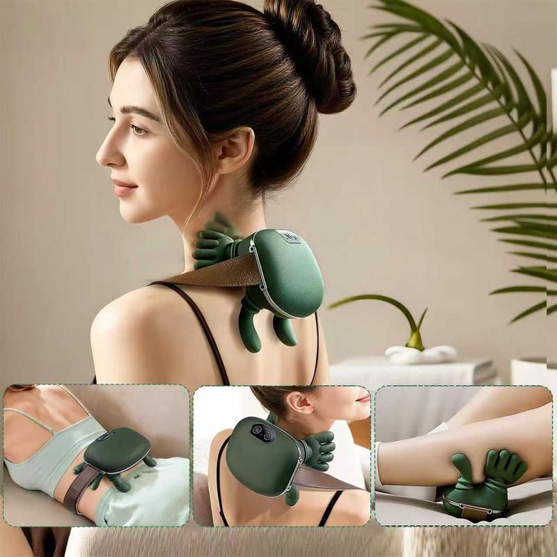 Wireless Portable Neck & Shoulder Massager Heated bionic hands deliver 4D kneading and acupressure massage Relieves muscle tension and deep tissue pain Three-speed settings Unisex design Perfect holiday and Valentine's Day gift