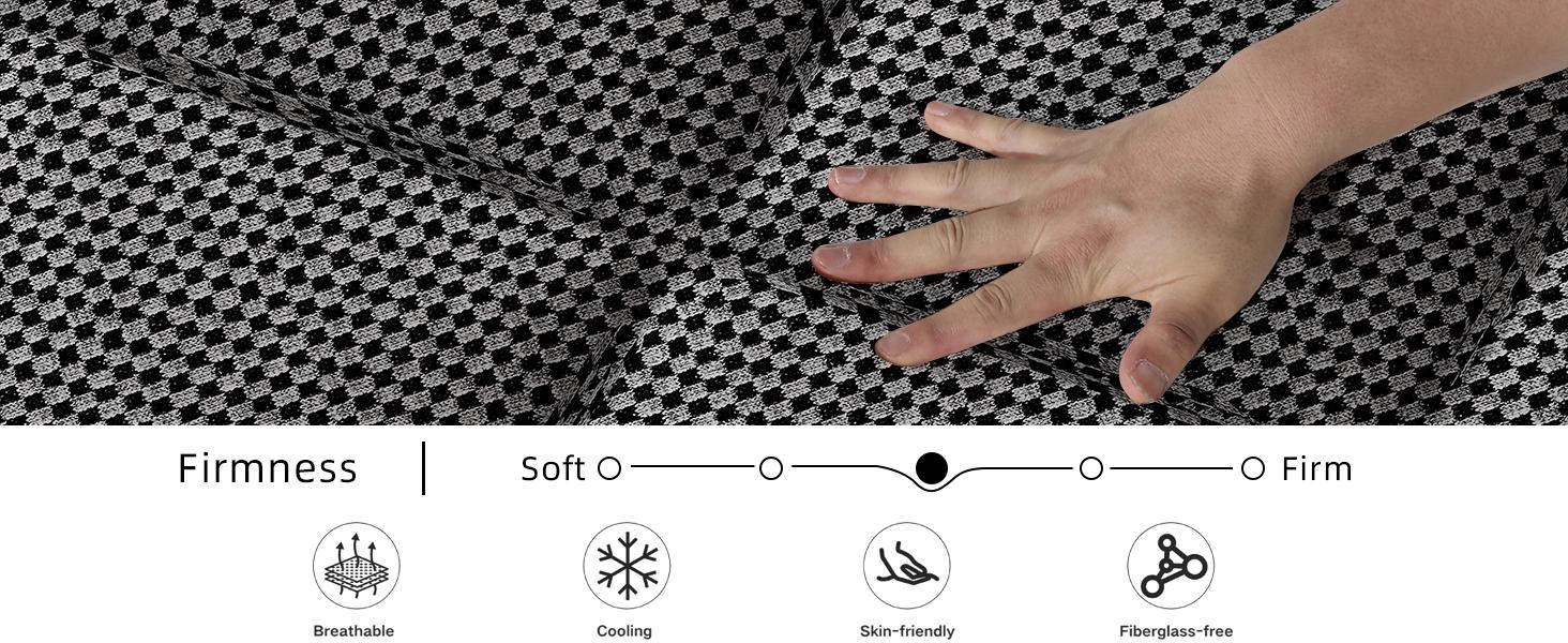 Spring Glow Up Grymtex 12/14 Inch Hybrid Mattress Twin Full Queen King Back Pain Relief Sleep Well Individually Wrapped Pocket Spring Breathable Pressure Relief mattress expanding  topper Skin-friendly In A Box Spring Gardening