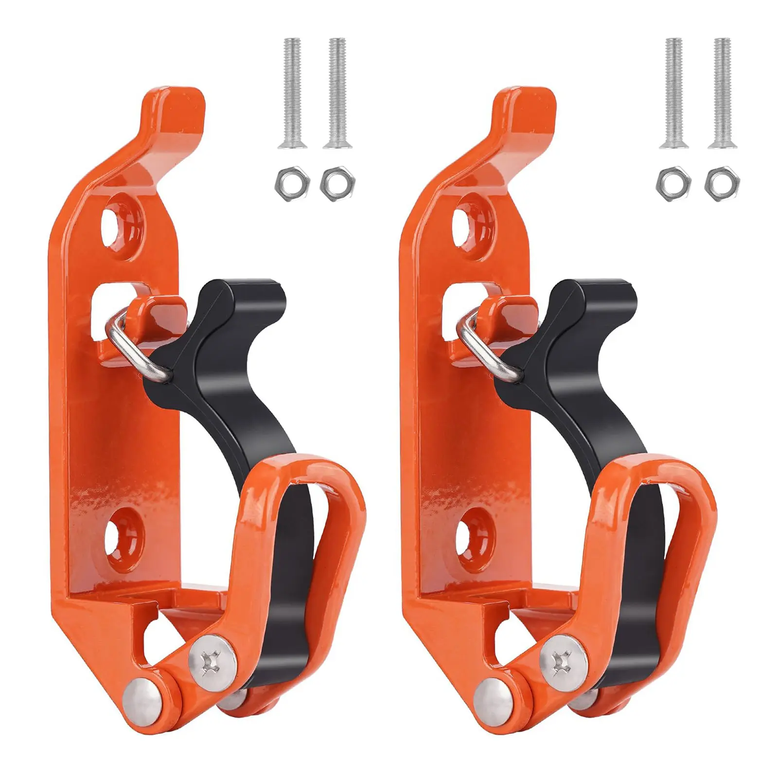 2Pcs Shovel Mount for Roof Rack - Heavy Duty Garage Shovel Holder,Quick Release Axe Holder Mount Kit with Screws Nut,Wall Mounting Brackets Kit for Truck Bike storage Alloy Roof Rack Accessories