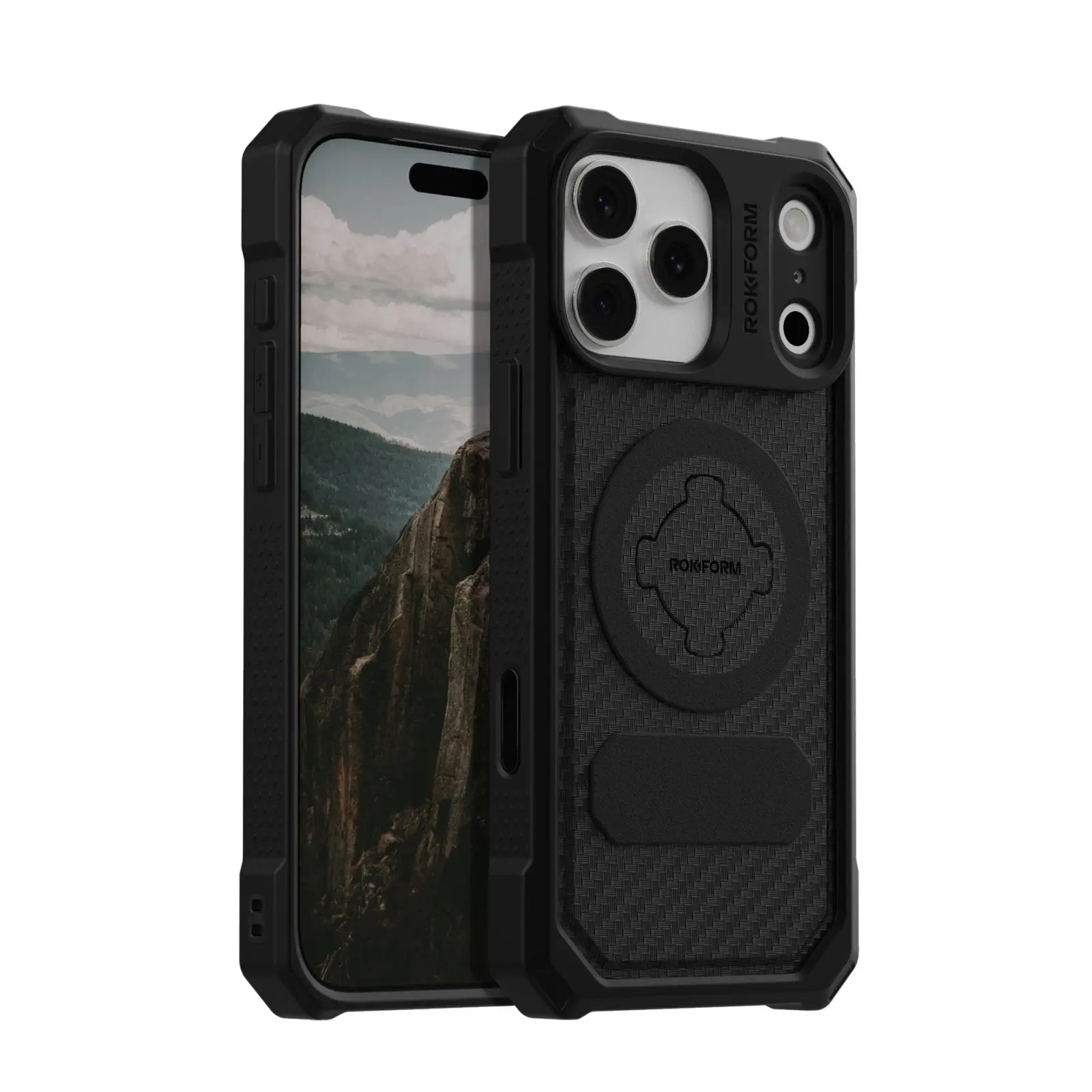 Rokform iPhone 17 Pro Max Phone Case, Rugged Magnetic Case, MIL-STD 810G 6 ft Drop Protection, Slim Grip, RokLock Bike & Motorcycle Mount Ready