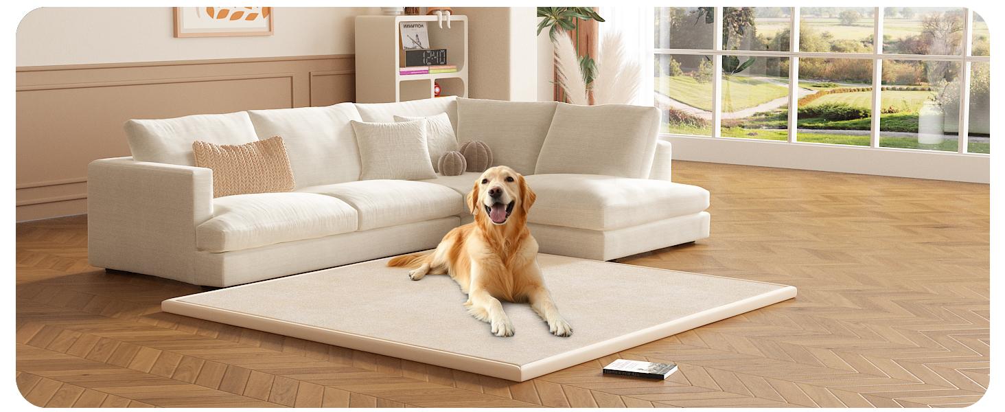 50''/59"/71"/79" Baby Play Mat for Floor 1.3'' Thick Memory Foam Tummy Time Mat Super Soft Coral Velvet Nursery Rug with Non-Slip Backing Crawling Rug for Toddlers Infants Yoga & Tatami Use SpringStatements