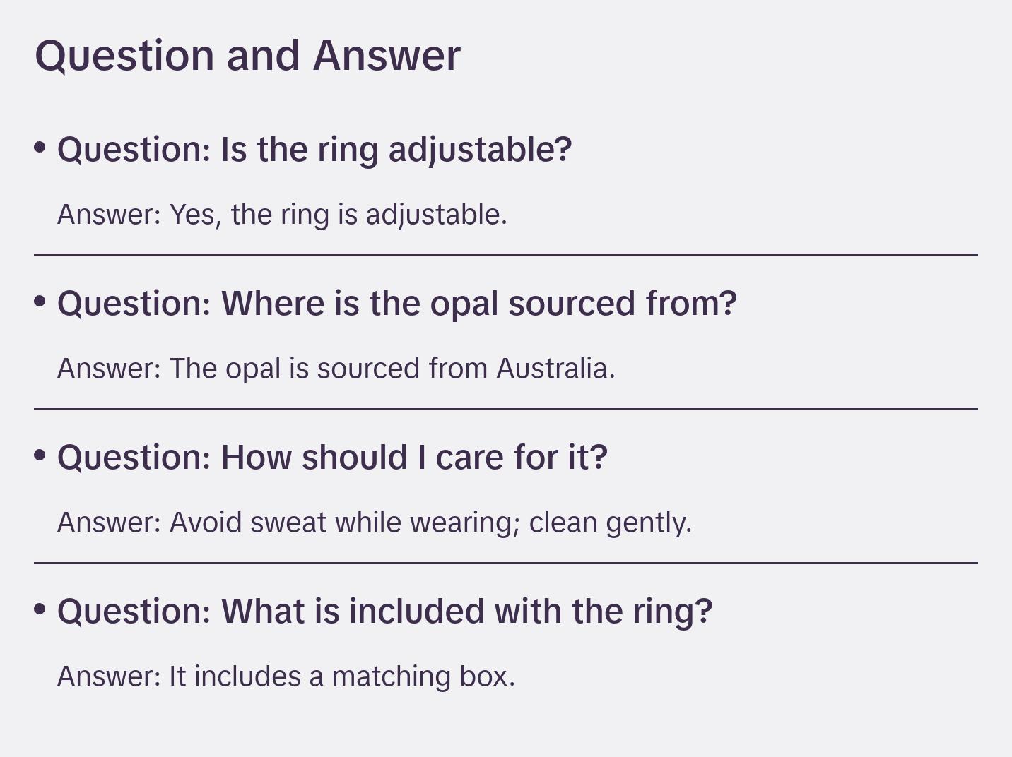 Opal Fishtail Bypass Ring