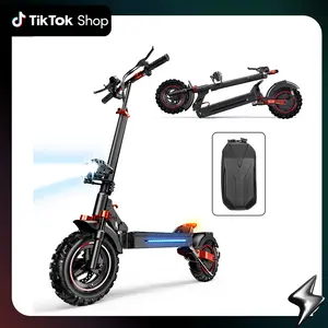 Powerful Electric Commuter Scooter, 2000W /1000W Motor, 38 MPH/28 Top Speed,50/43 Miles Long Range, 10"/11 Off Road Pneumatic Tires, Double Braking Systems, with APP, Storage Bag, 330LBS Max Load SpringStatements