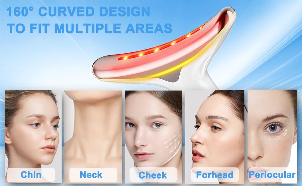 Facial Massager Tool, Skin Care and Double Chin Neck Massage, Face Sculpting Tool with Thermals, Portable Facial Beauty Device, Christmas Gift, Trending Products, Beauty Instrument