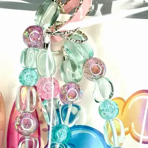 Assorted Beaded Keychain and Phone Chains with Unique Designs and Vibrant Colors for Everyday Use - Choose in Live