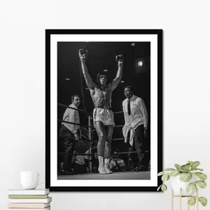 Muhammad Ali Legendary Boxing Poster - Inspirational "Float Like a Butterfly" Wall Art - Vintage Sports Photography Print - Unframed Gym Decor
