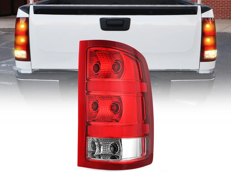 Nilight Taillight Assembly Compatible with 2007 2008 2009 2010 2011 2012 2013 GMC Sierra 1500 2500HD 3500HD Rear Lamp Replacement OE Style Passenger Side
