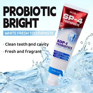 MIIGUU SP-4 Gentle Mineral Toothpaste LC85 & ADP-1 Blend Minty Fresh Breath Support Probiotic-Enriched Enamel-Safe Oral Cosmetic Daily