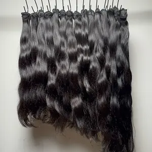 .	Amber BLU Luxury Hair Extensions Raw Indonesian Wavy Everyday Glam Sew-In Bundles – Natural Full Luxury Volume