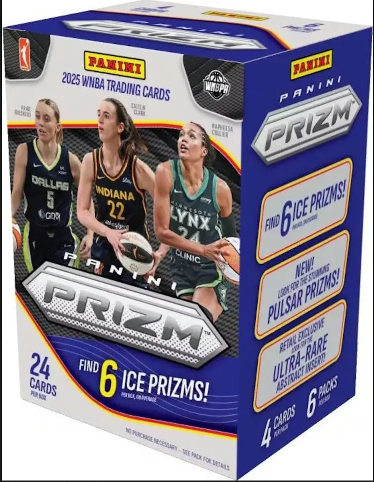 2025 Panini Prizm WNBA Basketball 6-PACK Blaster BOX (Ice Prizms!)