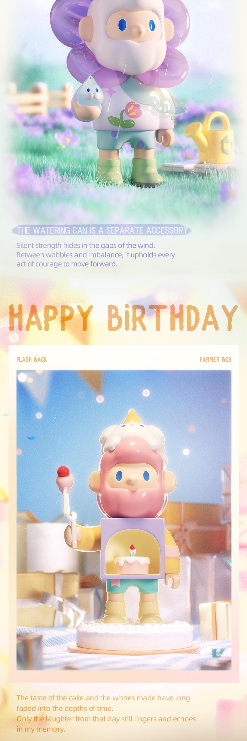 [FINDING UNICORN]【Live Unboxing, Final Sale】 FARMER BOB FLASH BACK SERIES BILIND BOX Cute Figures Desktop Ornament Collectible Toys Birthday Gifts  HMZYQ8M7SC