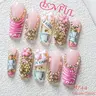 Lovful | Holiday FALLL Collection Handmade Acrylic Press On Nails | 10PCS Reusable | Salon Quality Rhinestone Decorations #SohoChic