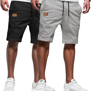Teepie B Men's Casual Shorts Cotton Drawstring Stretch Golf Shorts
