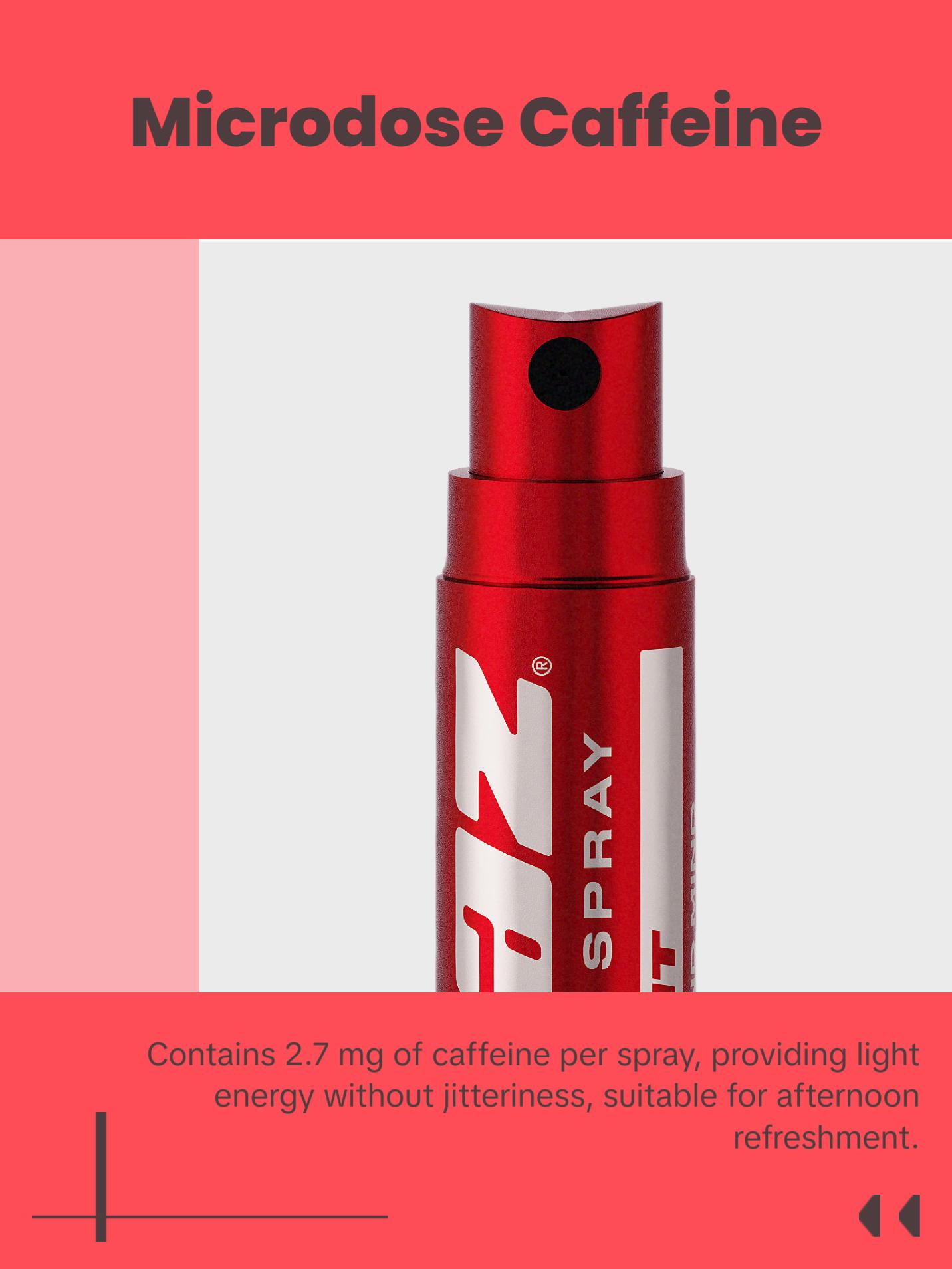 Pzaz Breath Spray- Cinnamint 6 pack - Instant Refreshment - Caffeine Microdose - Eliminate Bad Breath