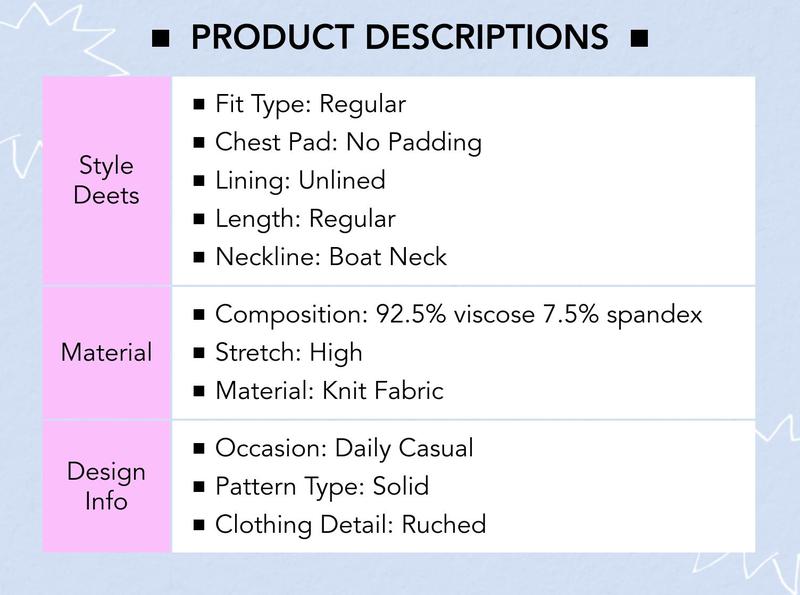 Cider [10 colors, size 0-24] Boat Neck Ruched Solid Tank Top Curve & Plus