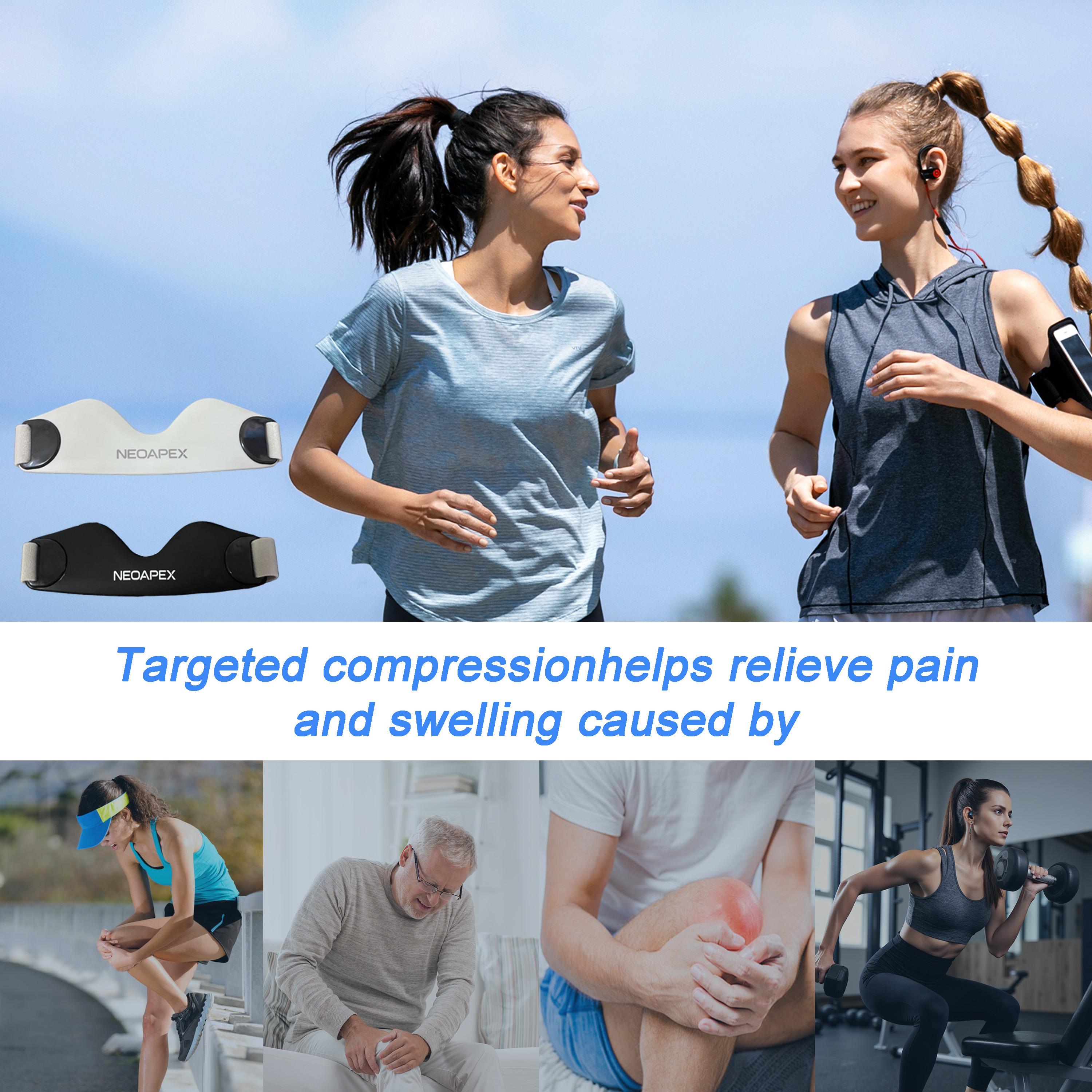 NEOAPEX Patellar Tendon Support Strap 2 Pack Knee Brace for Women & Men Patella Band for Running Hiking Basketball Gym Fitness Tennis Badminton Cycling Offers Relief from Meniscus Tear and Knee Pain