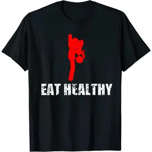 Men 1Pcs Casual Comfortable 100% Cotton Double - Sided Digital Printing T - Shirt With Healthy Lifestyle