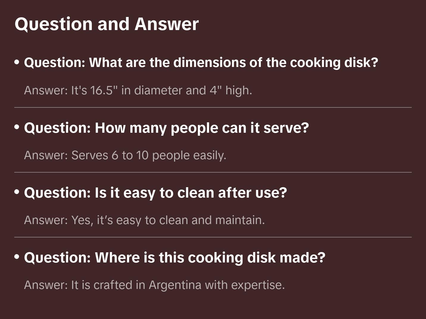 Tromen Argentine Enameled Cooking Disk 16.5" x 4"- Your Outdoor Culinary Masterpiece Grill Sturdy