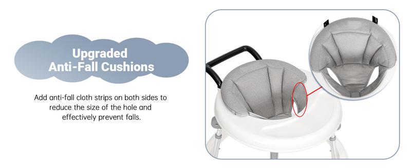 9 adjustable  Foldable baby walker | Multi-functional activity center for 7-18 months baby | Smooth wheels for easy movement! Floorwalker Infant Seat