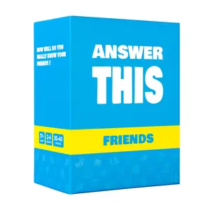 Answer This: Friends - How Well Do You Know Your Family & Friends? - Fun Party Card Game for Teens & Adults - 150 Questions for Parties and Game Night