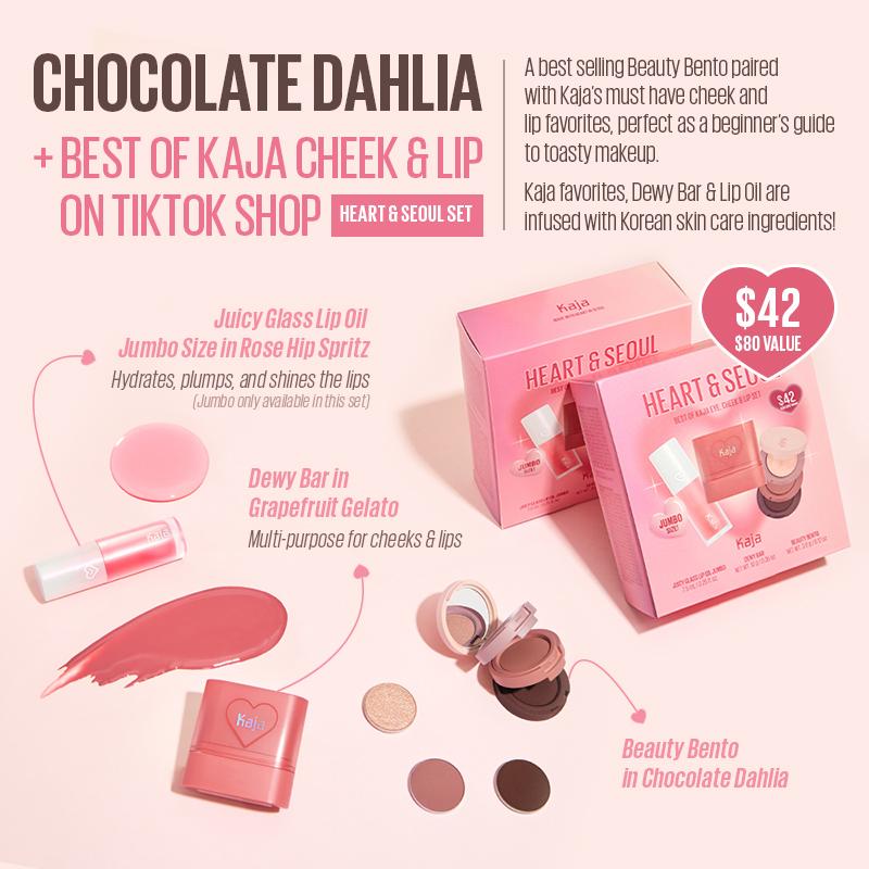 Kaja Korean Eyeshadow l Beauty Bento Duo Bundle (Chocolate Dahlia & Forest Night / Neutral Moment & Rose Macaron)