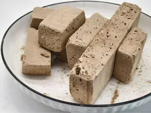 Edible Yellow-Brown Clay Strips – Slightly Sticky Texture, 100% Natural, Cosmetic Grade, Zero Additives-7oz(200g)