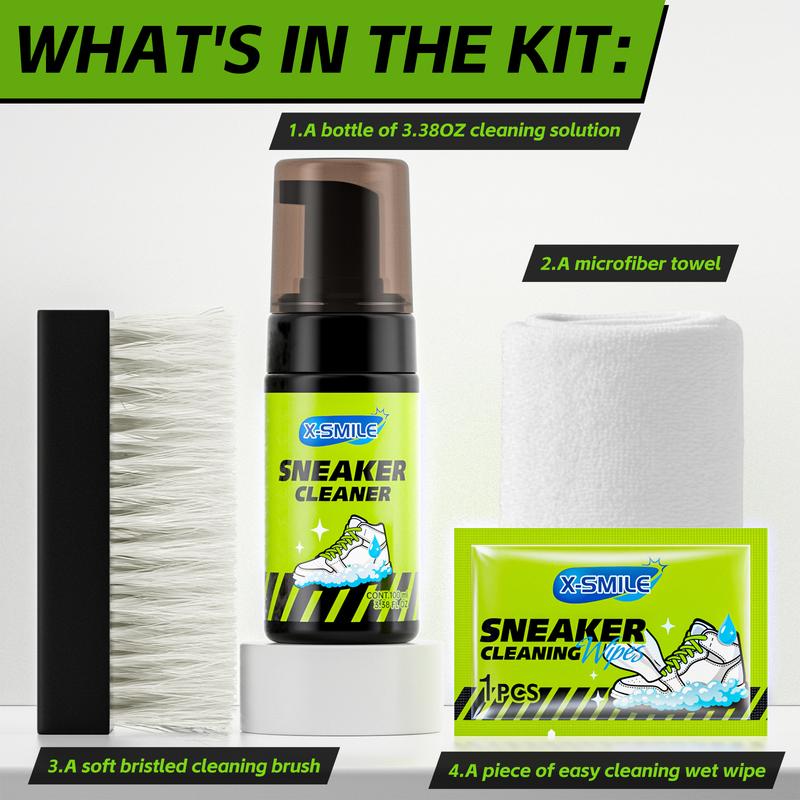 Shoe Cleaning Kit – Premium Sneaker Cleaner & Shoe Care Set for Leather, Suede, Canvas, Mesh & More