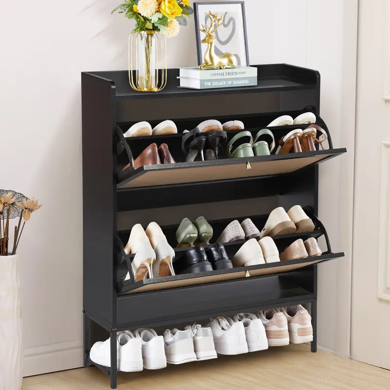 Giratree Shoe Cabinet with Flip Drawers