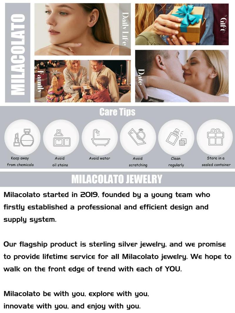 MILACOLATO 925 Sterling Silver Celtic Knot Ring for Women Eternity Wedding Band Good Luck Promise Engagement Ring Jewelry Size 5-9