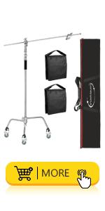 VINGLI Photography Lighting, 6.5ft x 10ft Backdrop Stand and Umbrellas Continuous Lighting Kit for Photo Studio Product, Portrait and Video Shoot Photography